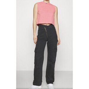 Nike Women’s Pink‎ Sleeveless Crop Top Exercise Shirt 1X